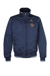 Синяя куртка с высоким воротом Aeronautica Militare