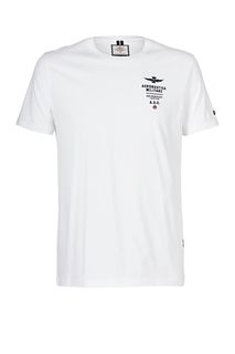Футболка из хлопка с короткими рукавами Aeronautica Militare