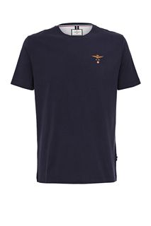 Футболка из хлопка с круглым вырезом Aeronautica Militare