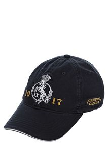 Бейсболка синего цвета из хлопка Aeronautica Militare