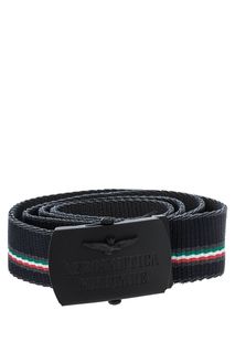 Широкий текстильный ремень со съемной пряжкой Aeronautica Militare