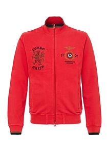 Хлопковая толстовка с вышивкой Aeronautica Militare