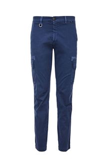 Синие брюки из хлопка с карманами Aeronautica Militare