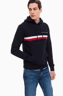 Толстовка из хлопка синего цвета Tommy Hilfiger