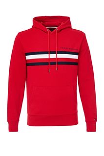 Толстовка из хлопка красного цвета Tommy Hilfiger