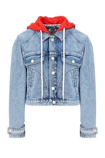 Короткая джинсовая куртка с капюшоном Tommy Jeans