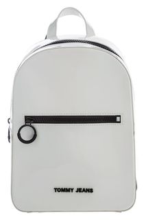 Перламутрово-белый рюкзак с одним отделом на молнии Tommy Jeans