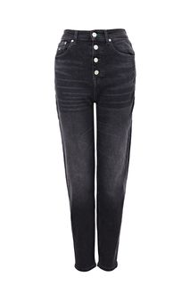 Серые джинсы на болтах Mom Jean Tommy Jeans