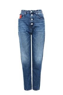 Синие джинсы на болтах Mom Jean Tommy Jeans