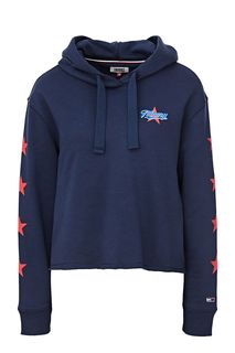 Укороченная толстовка с необработанным краем Tommy Jeans