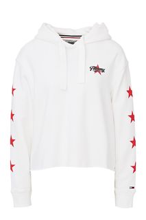 Укороченная толстовка с необработанным краем Tommy Jeans