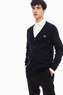 Кардиган из хлопка с карманами Fred Perry