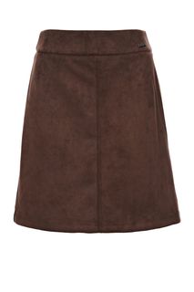Расклешенная юбка коричневого цвета Zarina