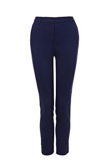 Брюки из вискозы синего цвета Zarina