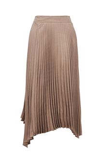 Плиссированная юбка коричневого цвета Zarina