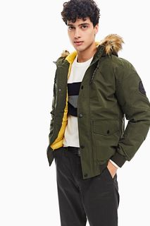 Короткая демисезонная куртка цвета хаки Jack & Jones