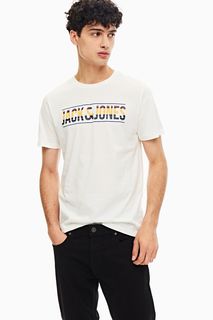 Хлопковая футболка с короткими рукавами Jack & Jones