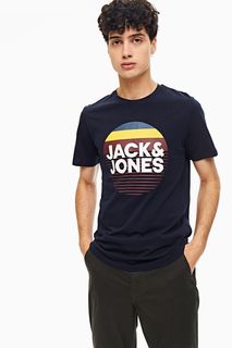 Хлопковая футболка с короткими рукавами Jack & Jones