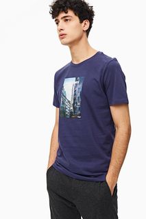 Хлопковая футболка с круглым вырезом Jack & Jones