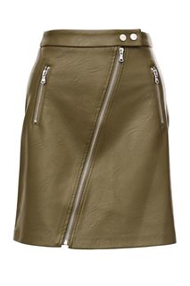 Короткая расклешенная юбка из экокожи Befree