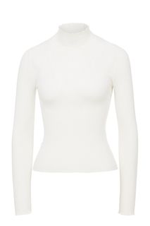 Трикотажная водолазка белого цвета Befree