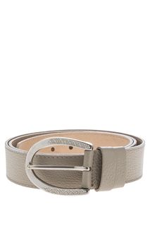 Бежевый ремень из зерненой кожи Wild Bear