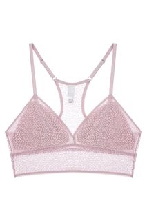 Розовые кружевной бюстгальтер без косточек Dkny