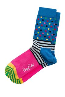 Разноцветные носки из хлопка Happy Socks