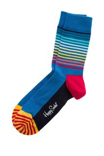 Хлопковые носки в полоску Happy Socks