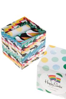 Комплект из трех пар носков с блестящей нитью Happy Socks