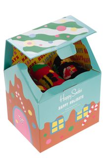 Комплект из трех пар хлопковых носков Happy Socks
