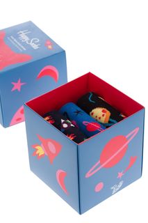 Комплект из трех пар хлопковых носков Happy Socks