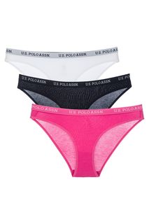 Комплект из трех трусов-слипов из хлопка U.S. Polo Assn Underwear