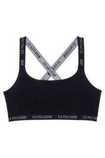 Короткий синий топ из хлопка U.S. Polo Assn Underwear