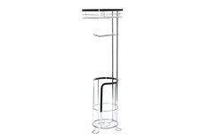 Стойка для туалетной бумаги с газетницей и накопителем для 2 рулонов 80512 Hoff