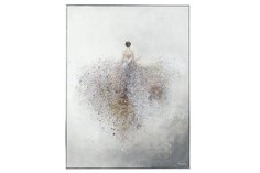 Репродукция в раме Девушка в серебре Hoff