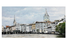 Репродукция Город Hoff