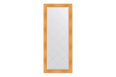 Зеркало напольное в раме с гравировкой Травленое золото Evoform