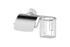 Держатель туалетной бумаги с крышкой и освежителя воздуха настенный Standard Hoff