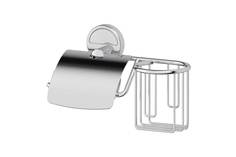 Держатель туалетной бумаги с крышкой и освежителя воздуха настенный Luxia Hoff