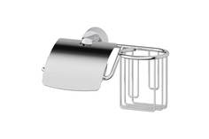 Держатель туалетной бумаги с крышкой и освежителя воздуха настенный Vizovice Hoff