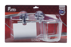 Держатель для туалетной бумаги и освежителя воздуха настенный Long Hoff