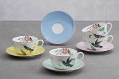 Набор чайных пар на 4 персоны Colibri Hoff