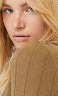 Stradivarius Топ С Воротником-Стойкой Женская Коллекция Хаки M