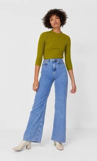 Stradivarius Свитер С Подплечниками Женская Коллекция Multicolor M