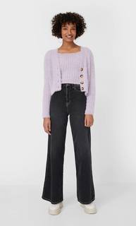 Stradivarius Топ Из Мягкой Ткани Женская Коллекция Multicolor L