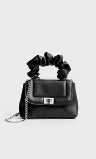 Stradivarius Жесткая Сумка Со Сборкой На Ручке Женская Коллекция Черный 103