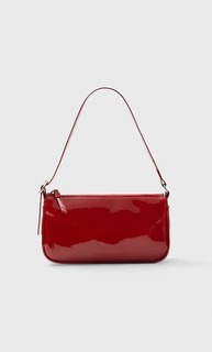 Stradivarius Лакированная Сумка С Плечевым Ремнем Женская Коллекция Красный 103