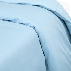 Пододеяльник из сатина (Голубой) 2-спальный на молнии Артпостель