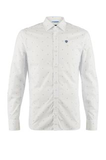 Рубашка мужская North Sails 663523 C002 белая XXXL
